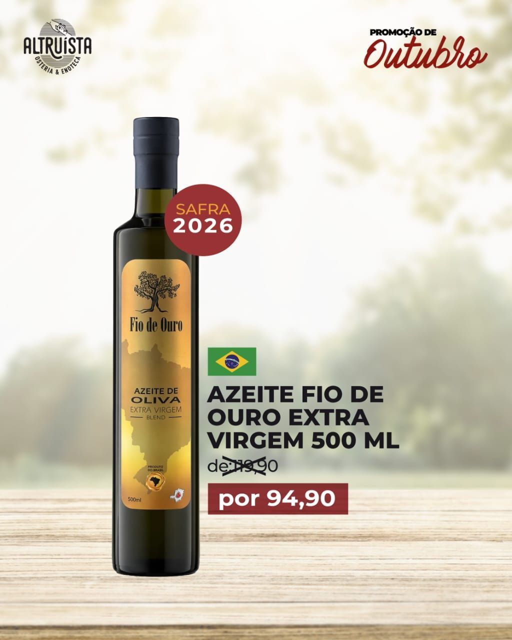 Azeite Fio de Ouro Extra Virgem 500 ml
