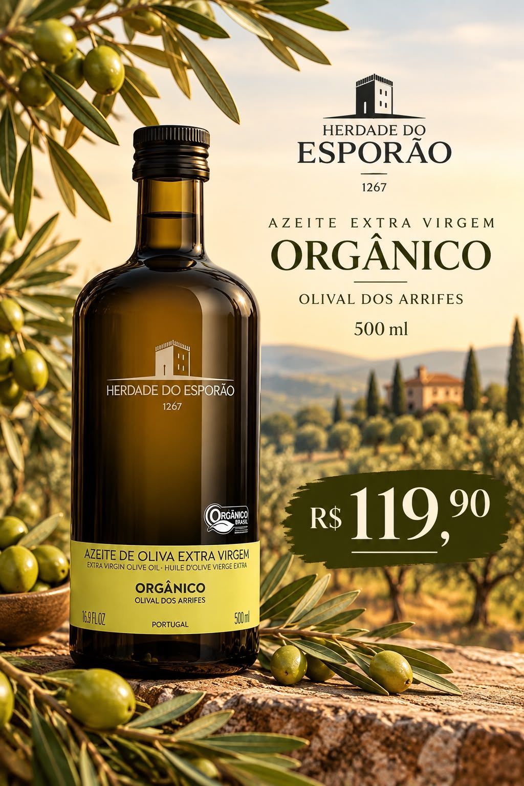Herdade do Esporão – Azeite Extra Virgem Olival dos Arrifes 500 ml
