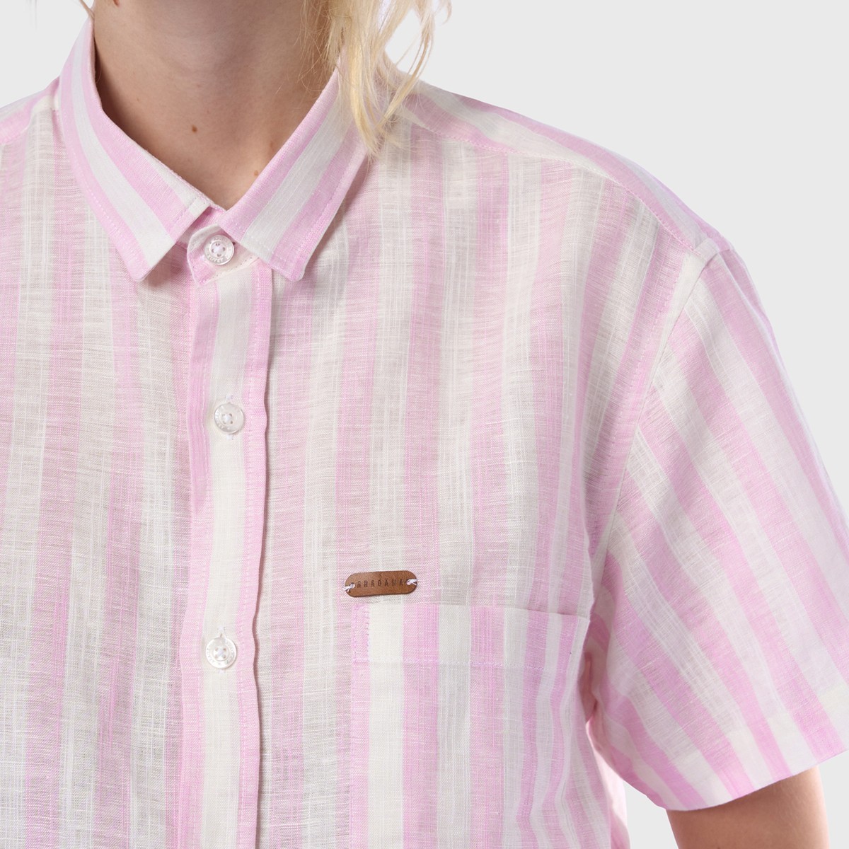 Camisa Manga Curta Regular Aragäna | Listra Rosa