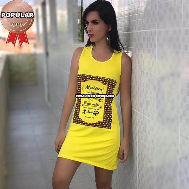 Vestido Regata Curto Feminina