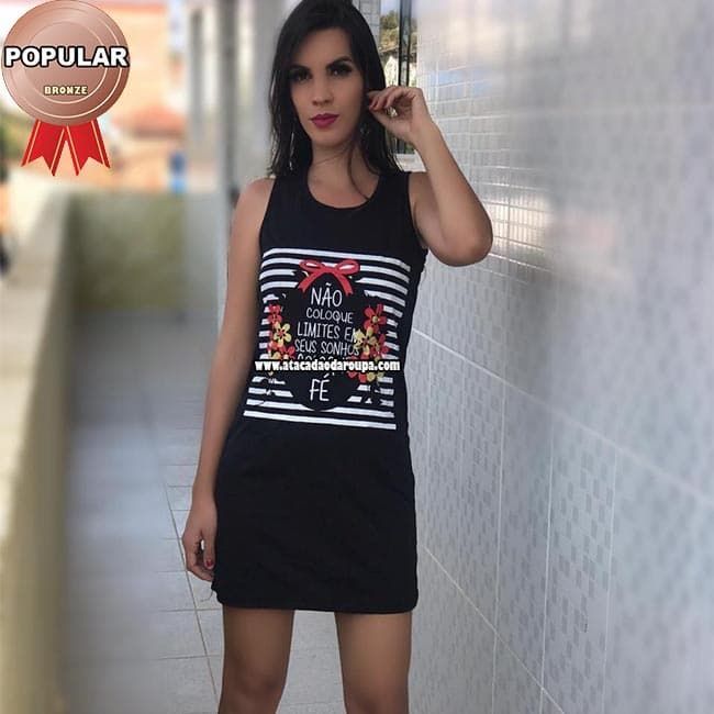 Vestido Regata Curto Feminina