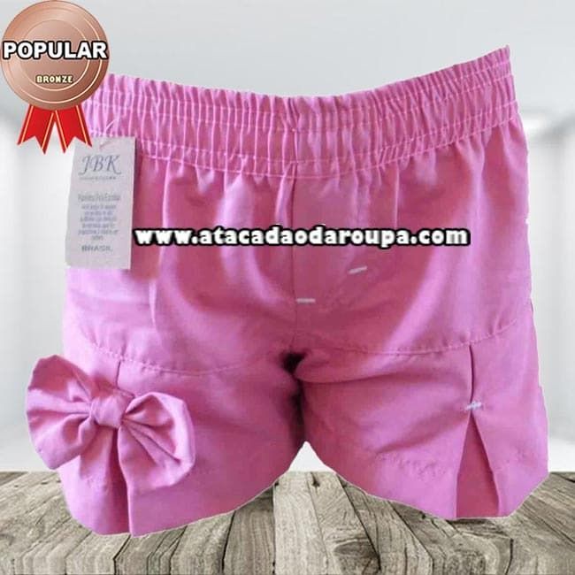 Short Tactel infantil Feminino