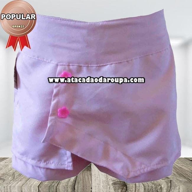 Short Tactel infantil Feminino