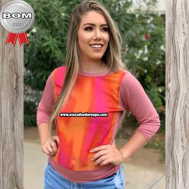 Blusa Feminina Manga 3/4