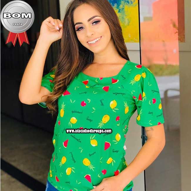 Blusa Feminina Estampas Frutas