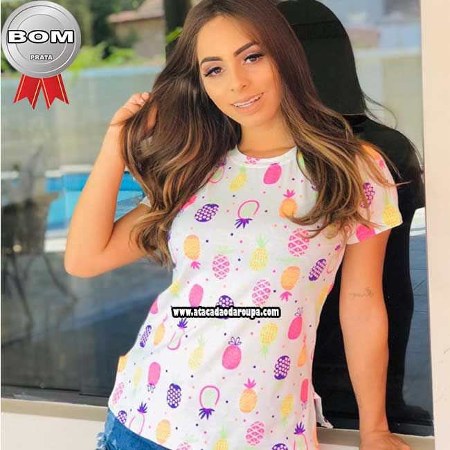 Blusa Feminina Estampas Frutas