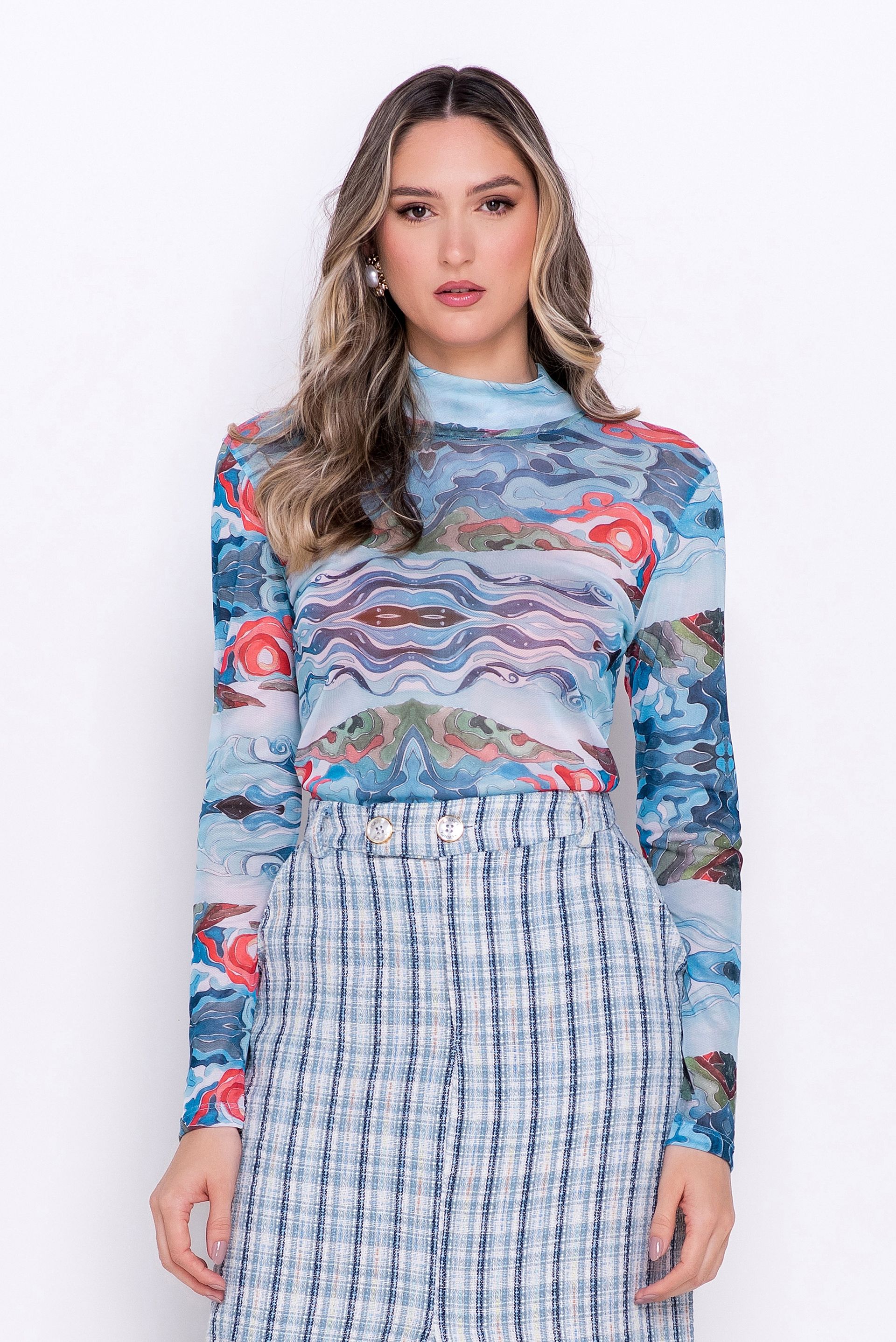 BLUSA TULE NUANCES