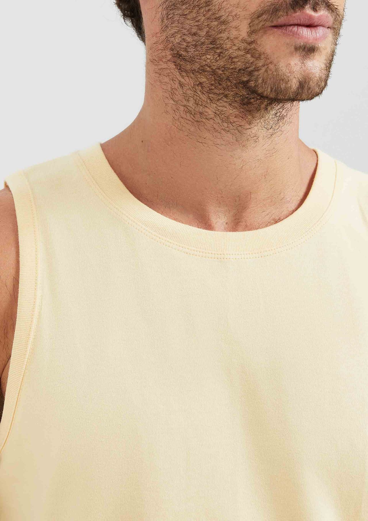 Regata Básica Masculina Em Malha De Algodão