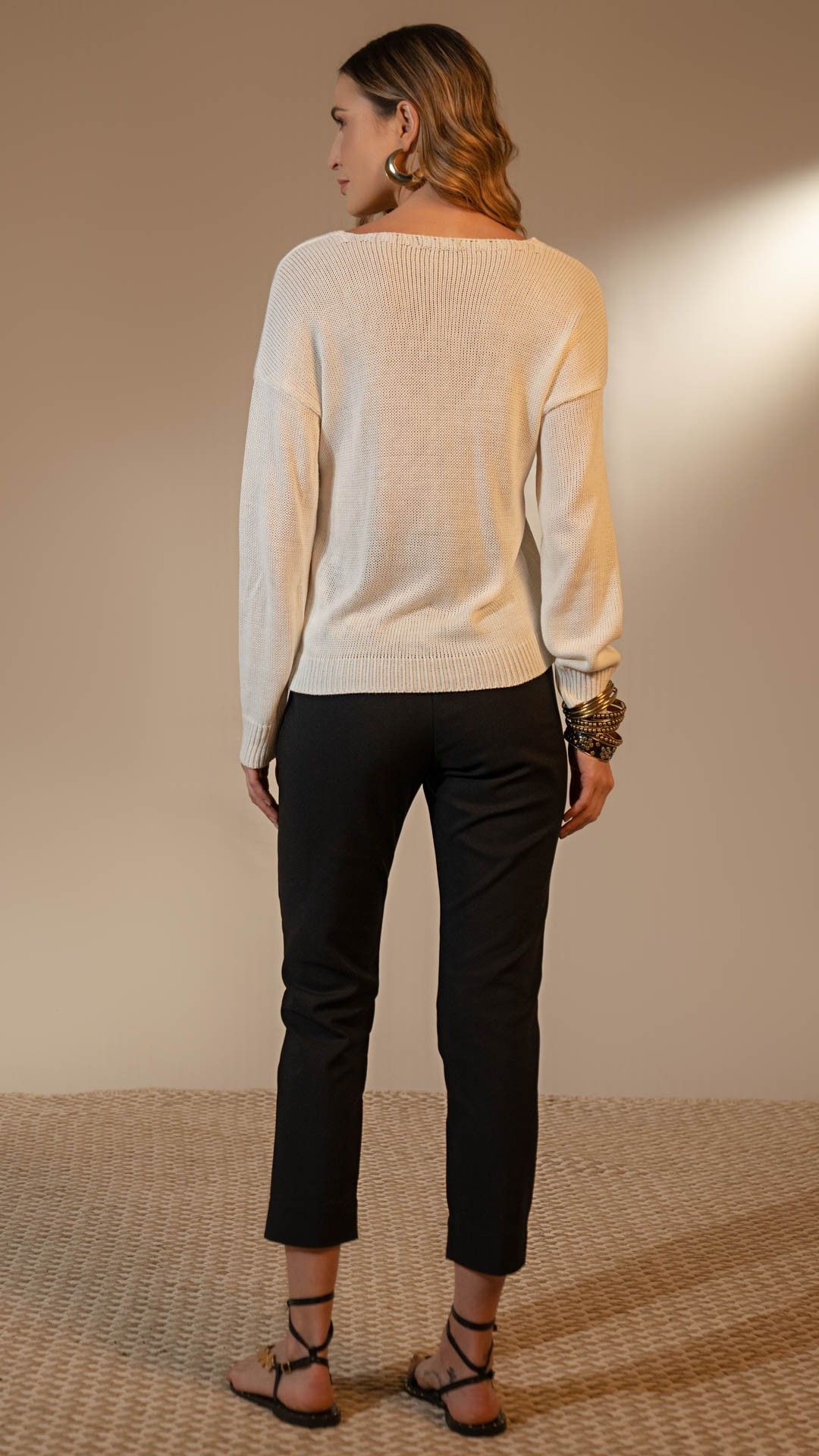 BLUSA GOLA V TRICOT