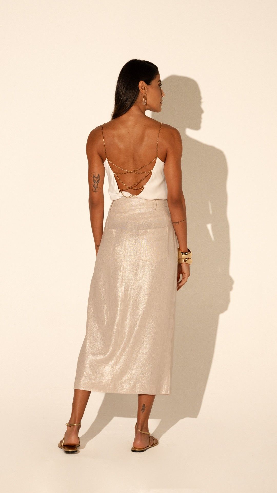 SAIA MIDI VISCOLINHO LUREX