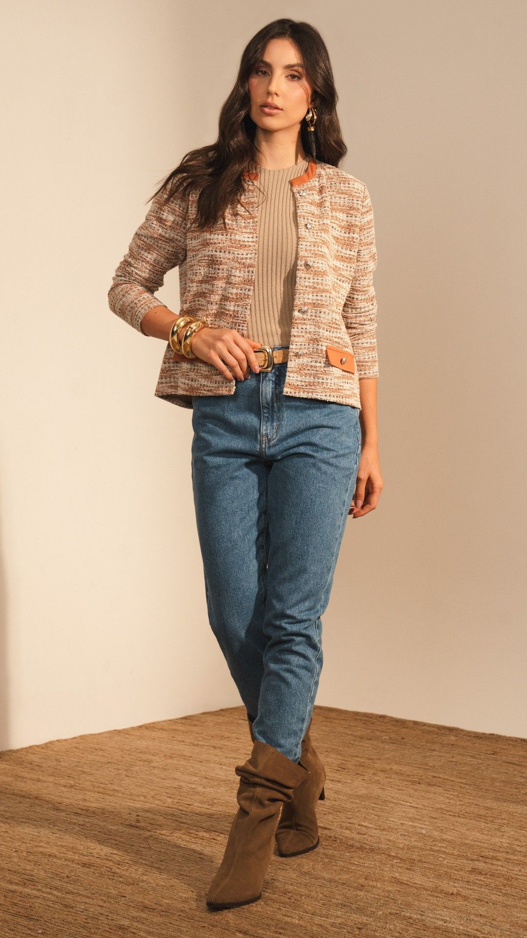 CALÇA MOM JEANS ESMERALDA