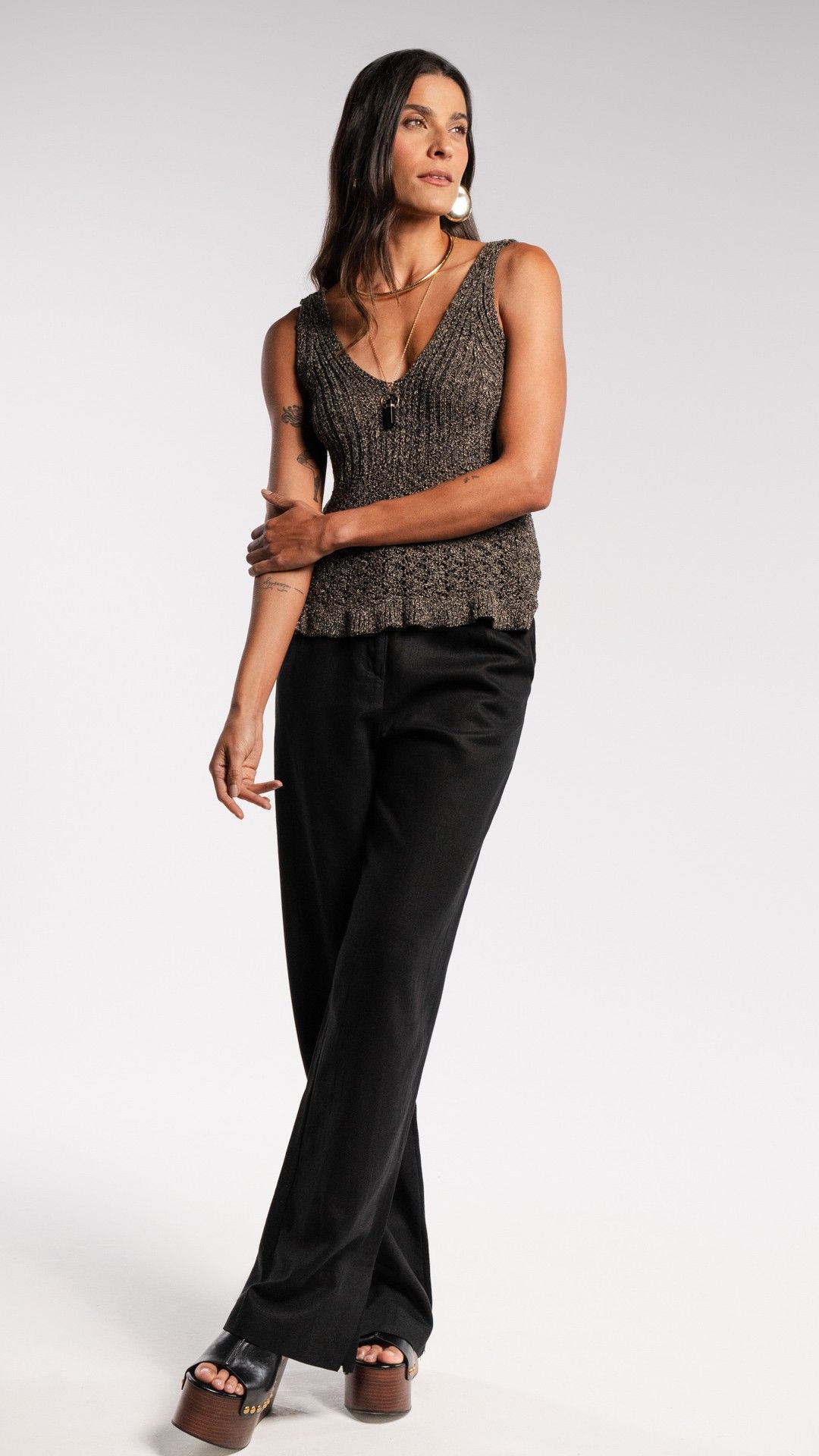CALÇA WIDE LEG SCUBA