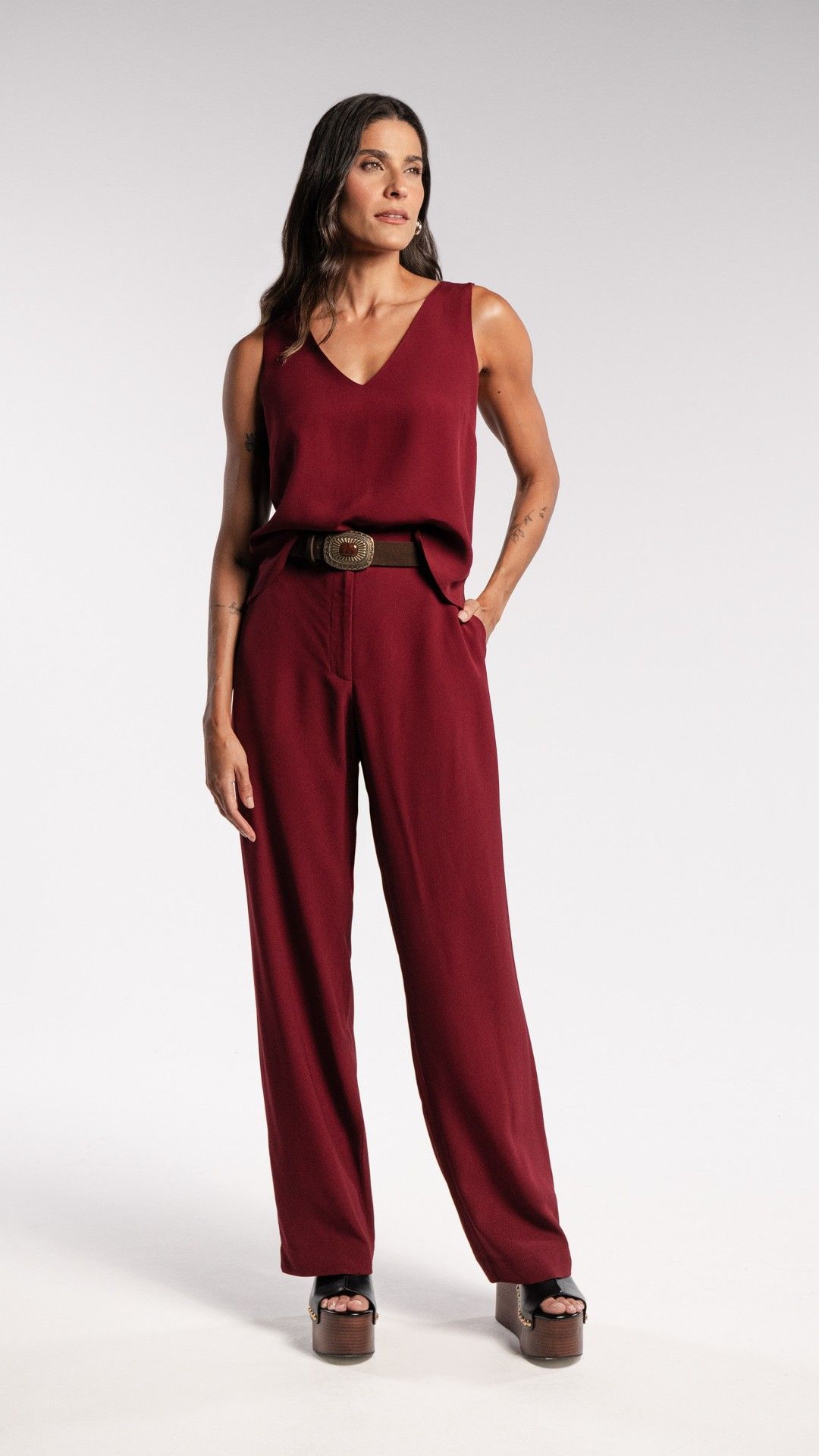 CALÇA WIDE LEG BETHOVEN