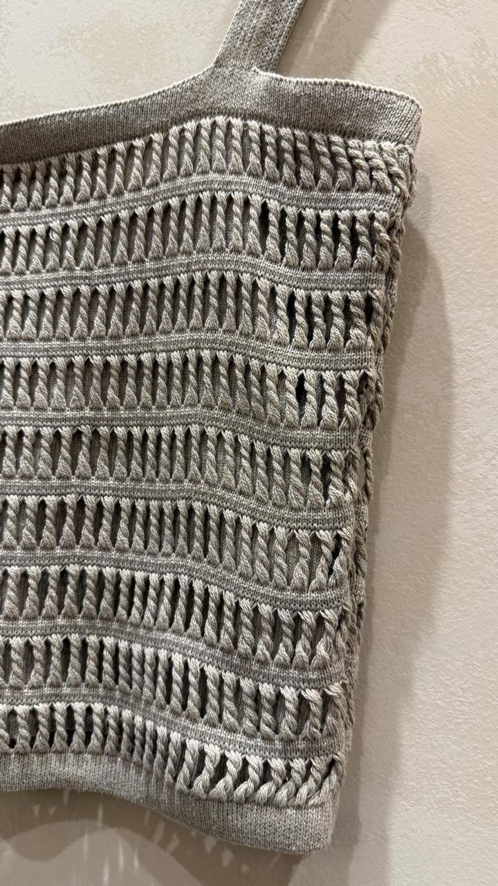 BLUSA ALÇA TRICOT ARRASTÃO