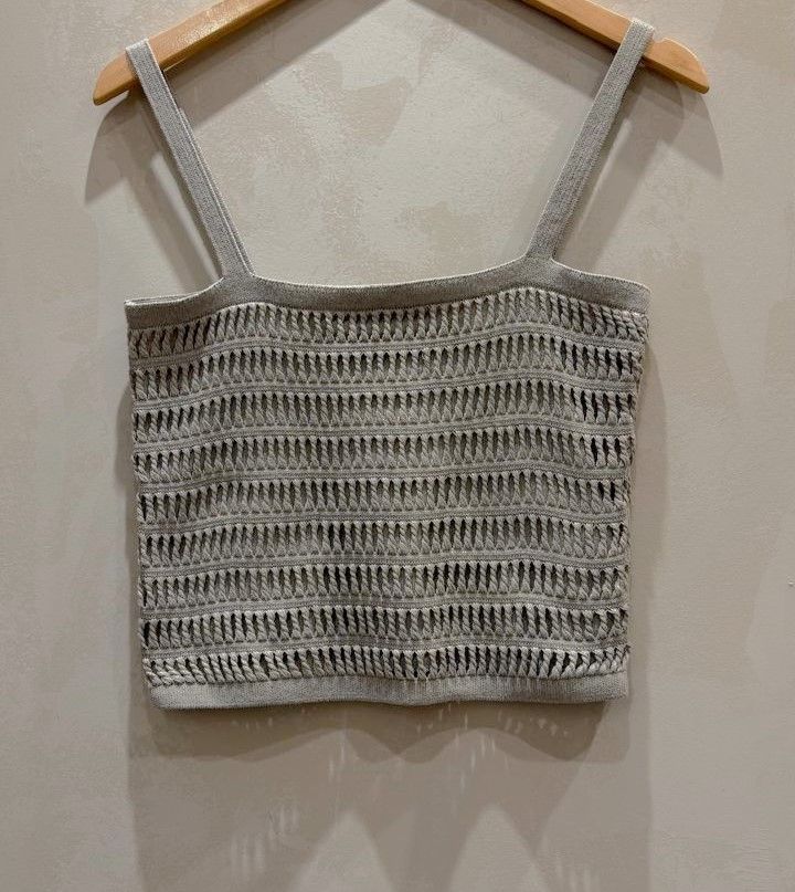 BLUSA ALÇA TRICOT ARRASTÃO