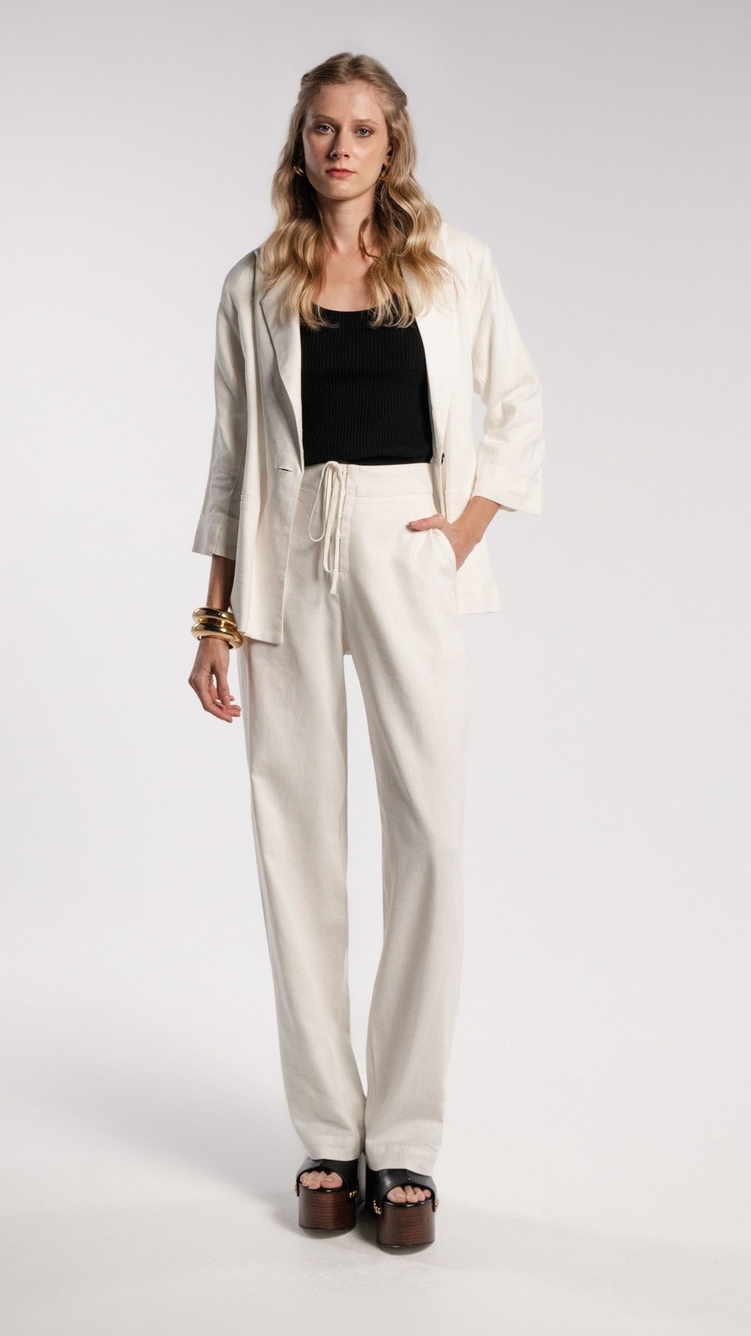 BLAZER MANGA C. VISCOLINHO WASH