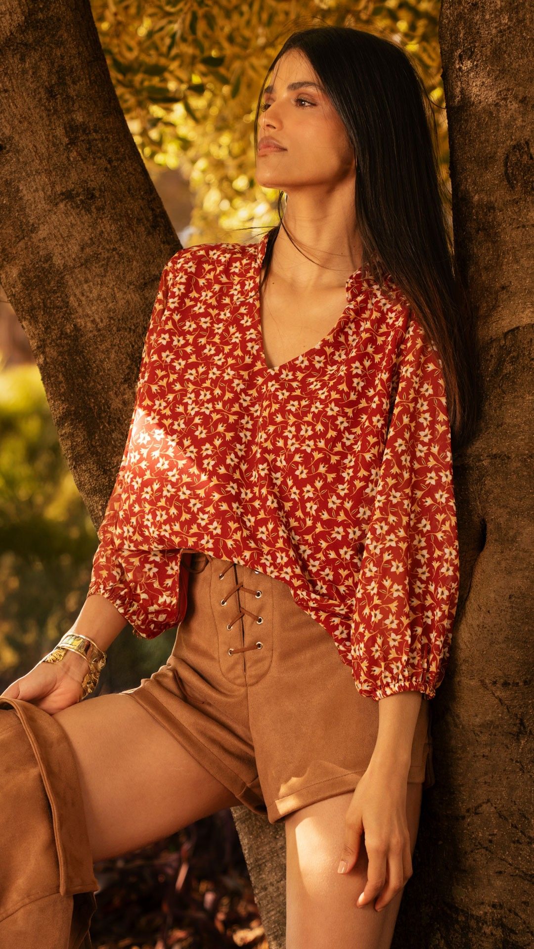 BLUSA MANGA L. CREPE GOLA