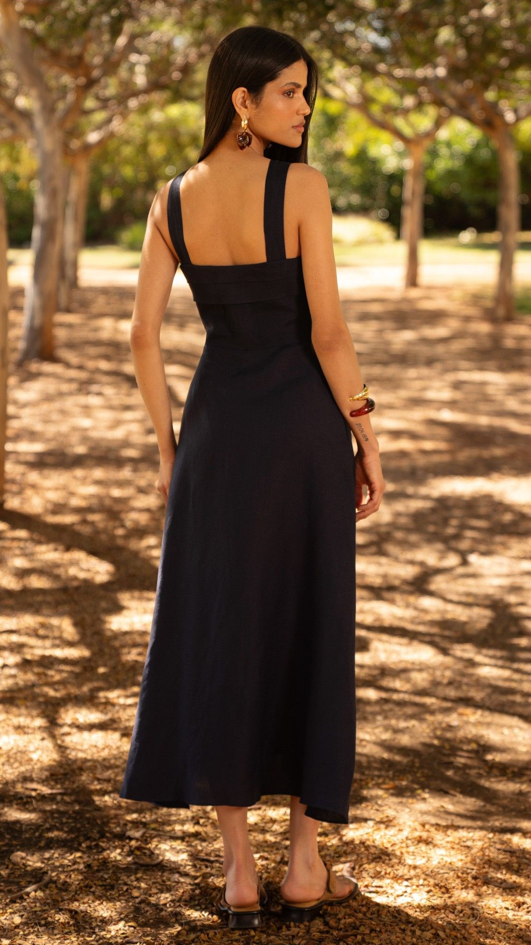 VESTIDO MIDI ALÇA VISCOLINHO GLAMOUR