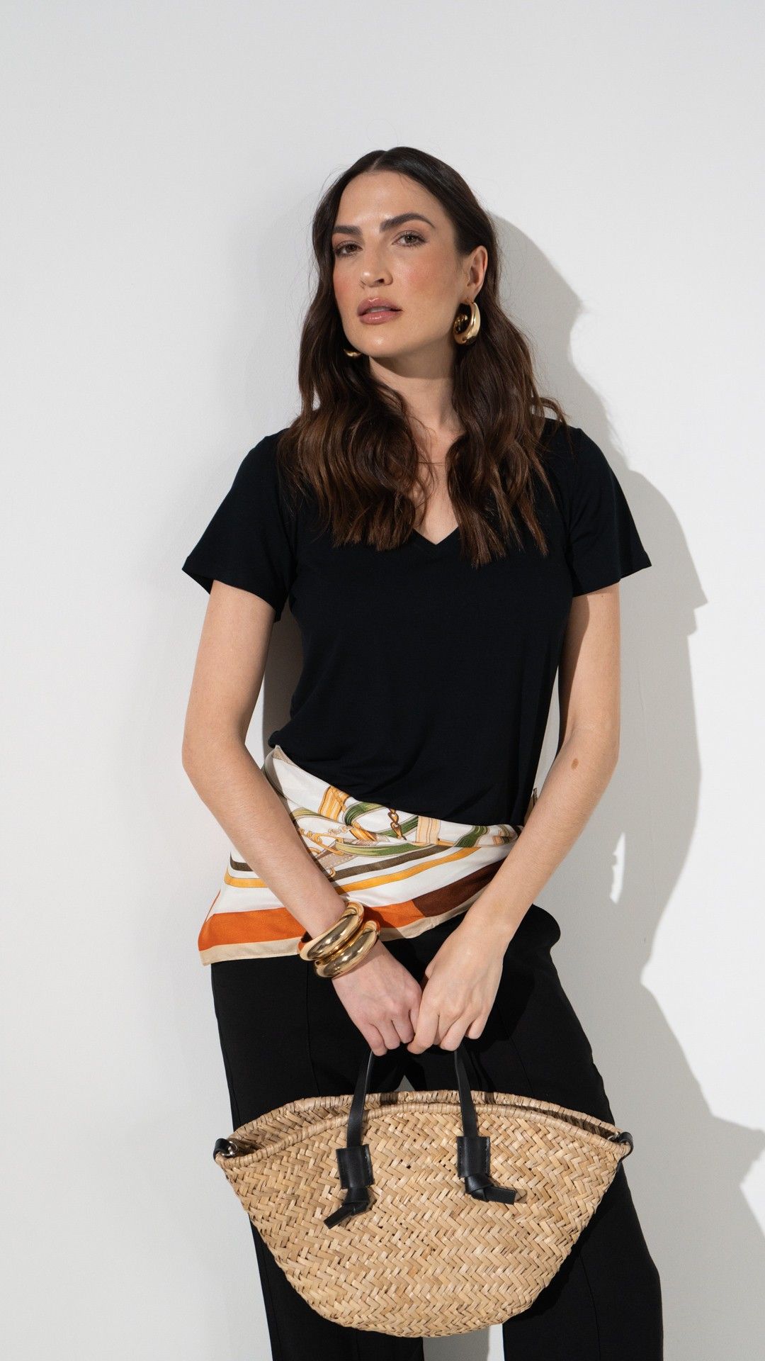 BLUSA RADIOSA LEVE LUCIANA V 25 MANGA C.