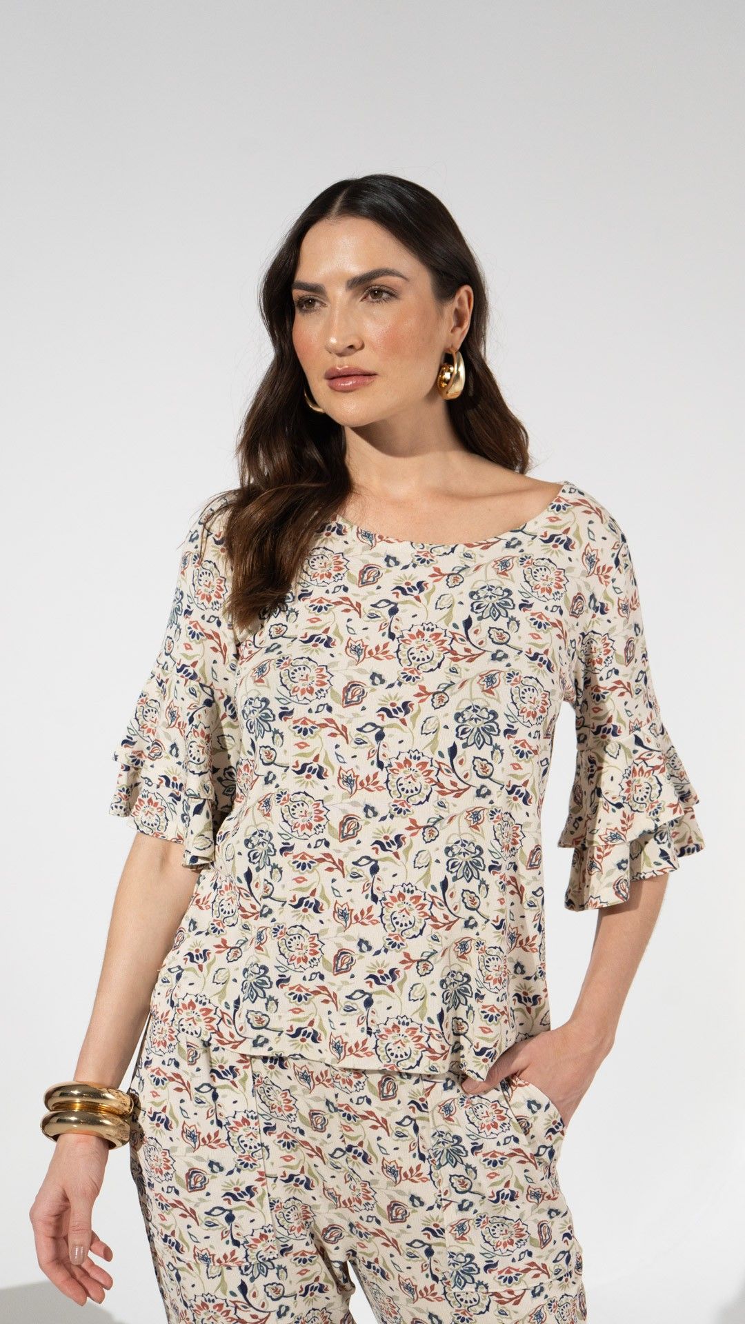 BLUSA TRICOT PRIMAVERA SILVANA MANGA L.