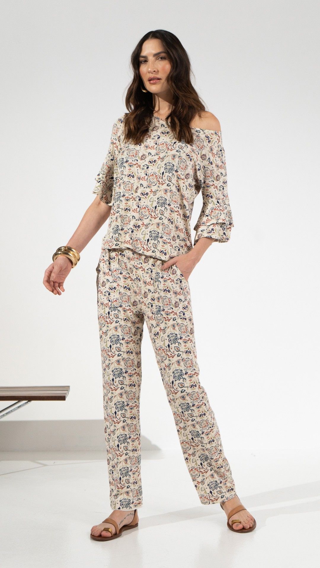 CALÇA TRICOT PRIMAVERA PAULA RETA
