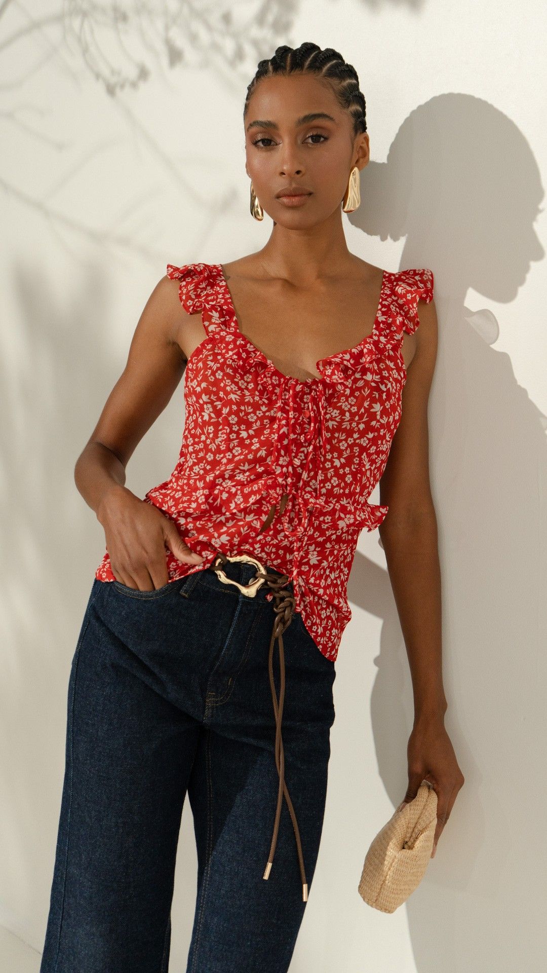 BLUSA CREPE CARMIM CIGANA