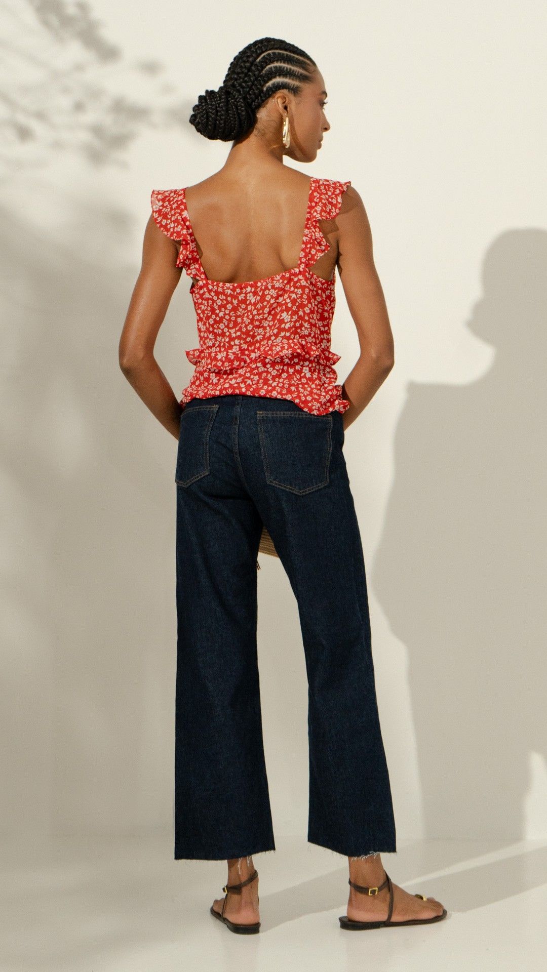 BLUSA CREPE CARMIM CIGANA