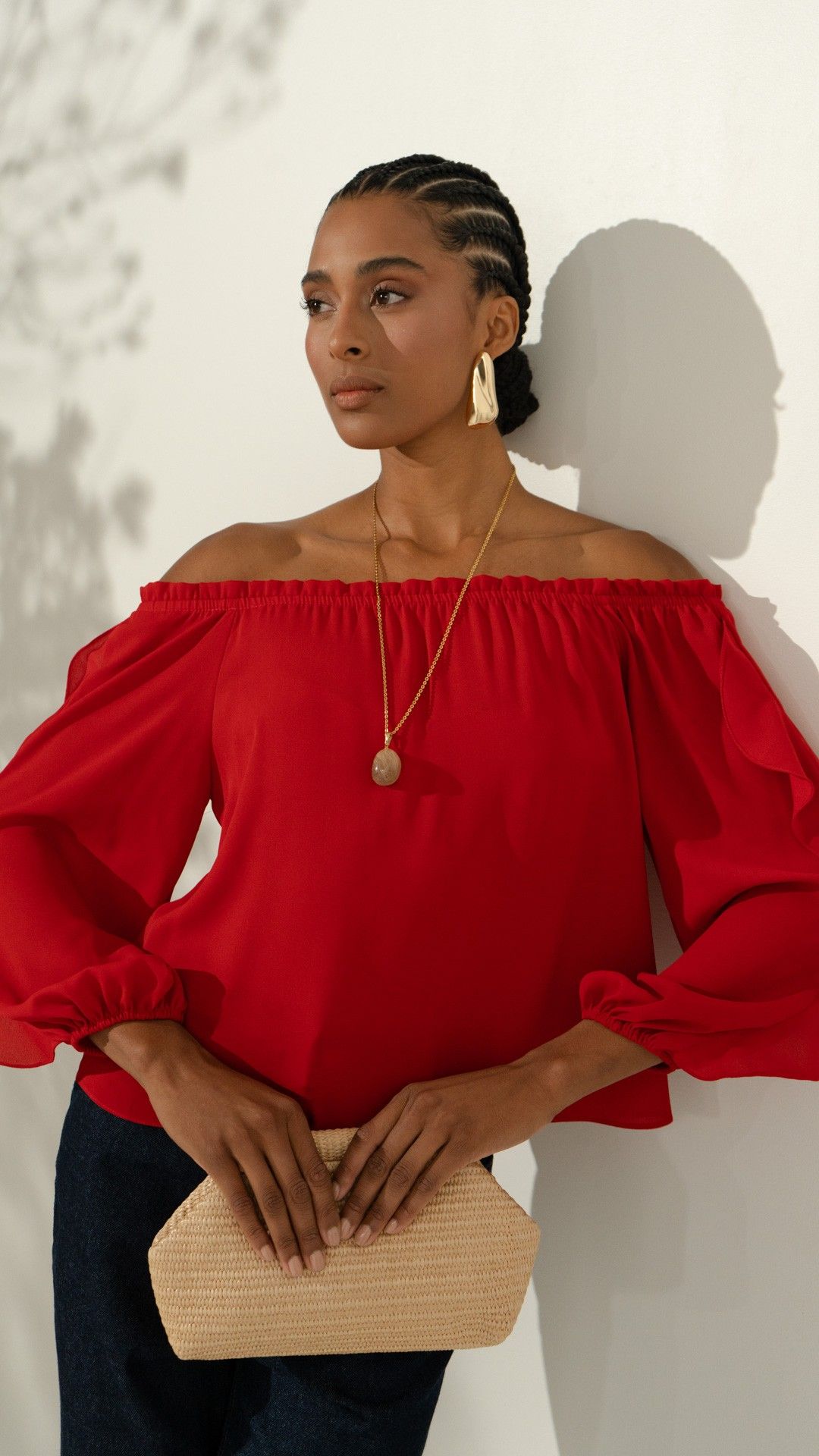 BLUSA CREPE CHIFFON CIGANA MANGA L.