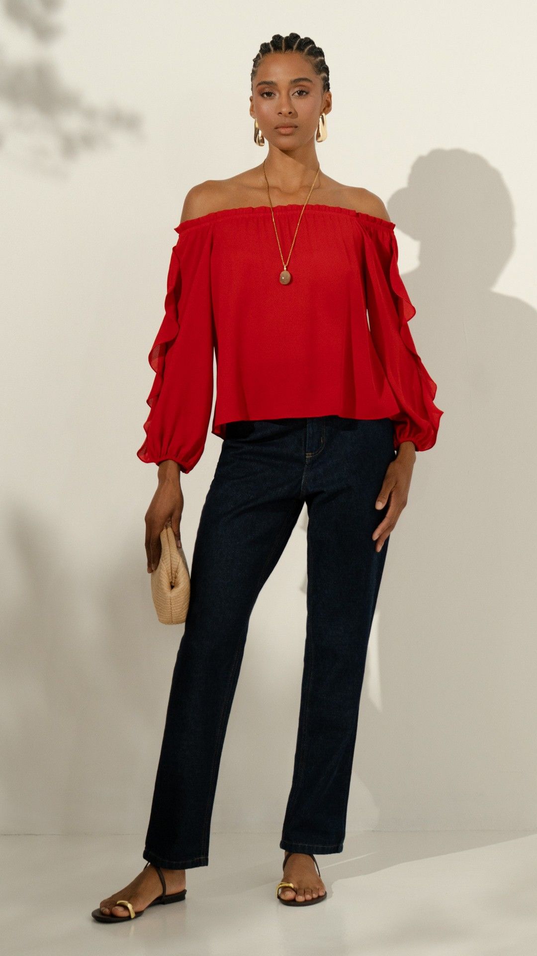 CALÇA JEANS DENIM MON CENOURA