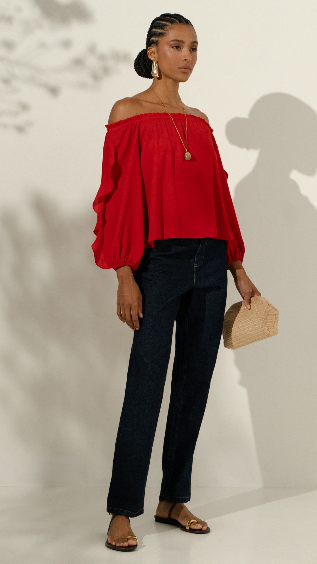 CALÇA JEANS DENIM MON CENOURA