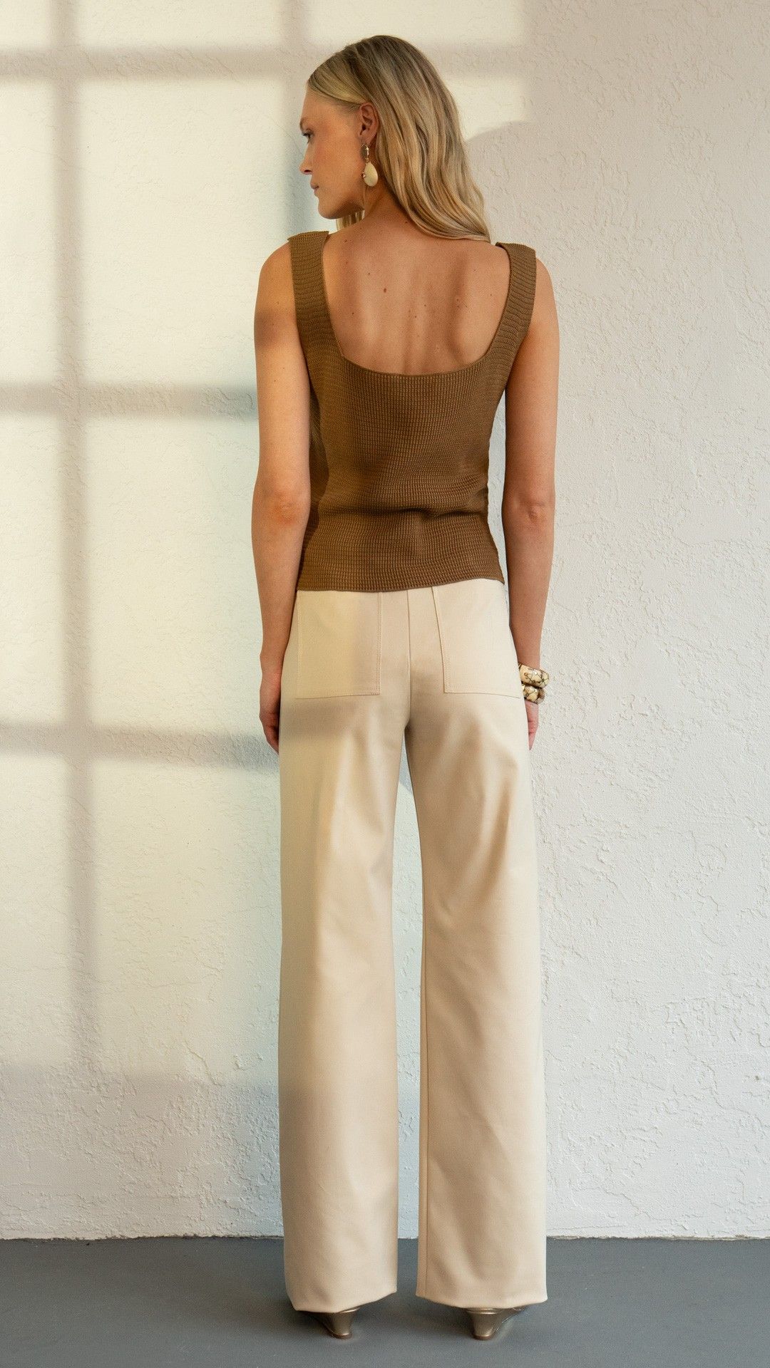 CALÇA PLANE COTTON CEDRO PASSANTE WIDE LEG