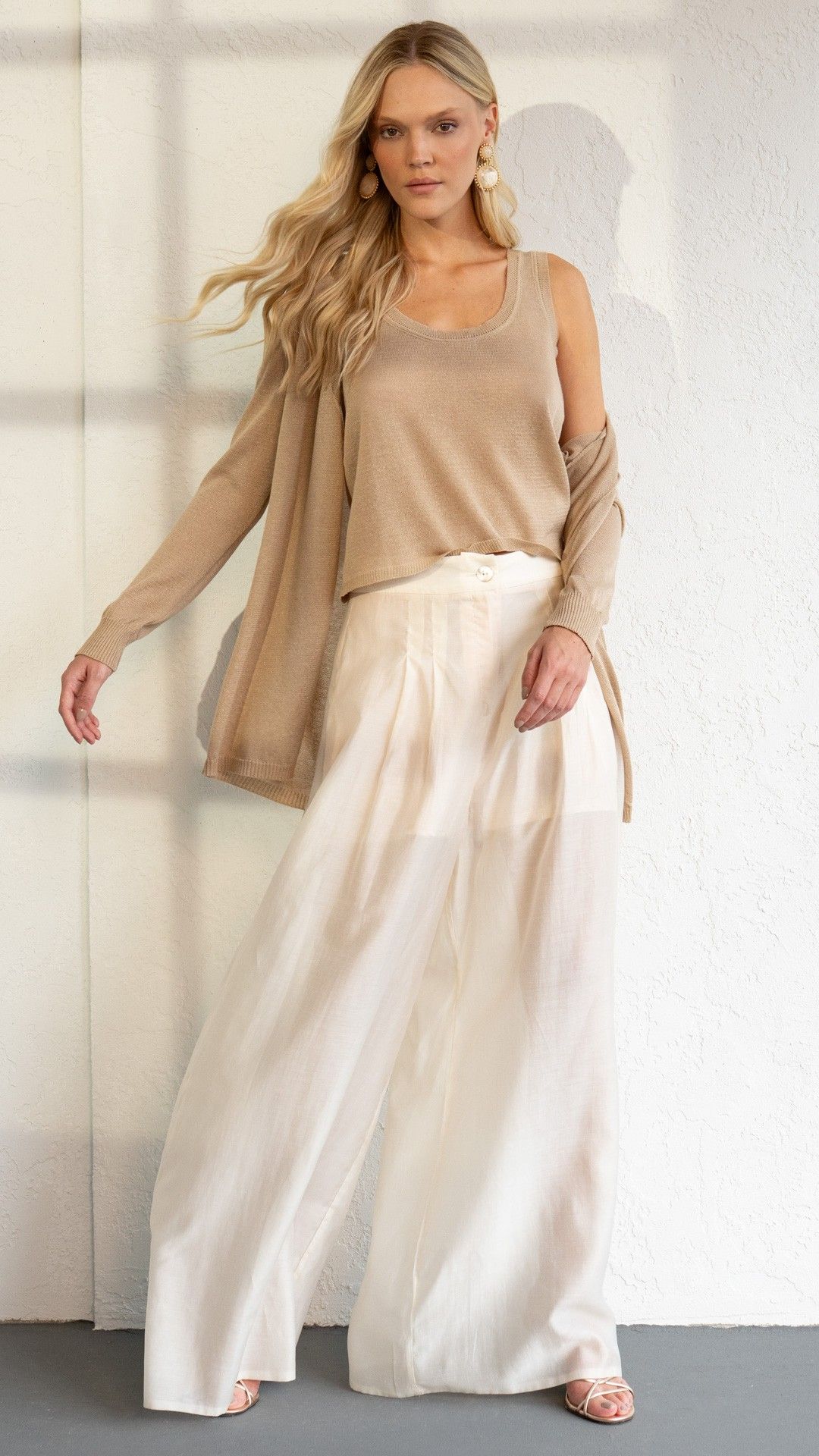 CALÇA CREPE MODAL FORRO PALAZZO