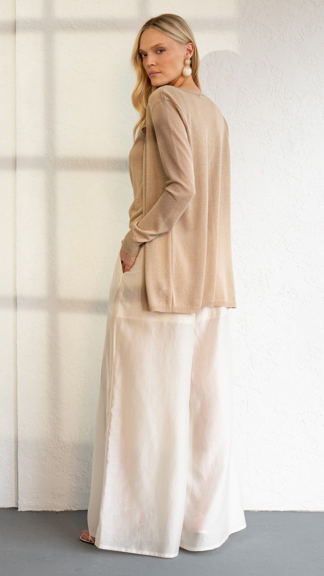 CALÇA CREPE MODAL FORRO PALAZZO