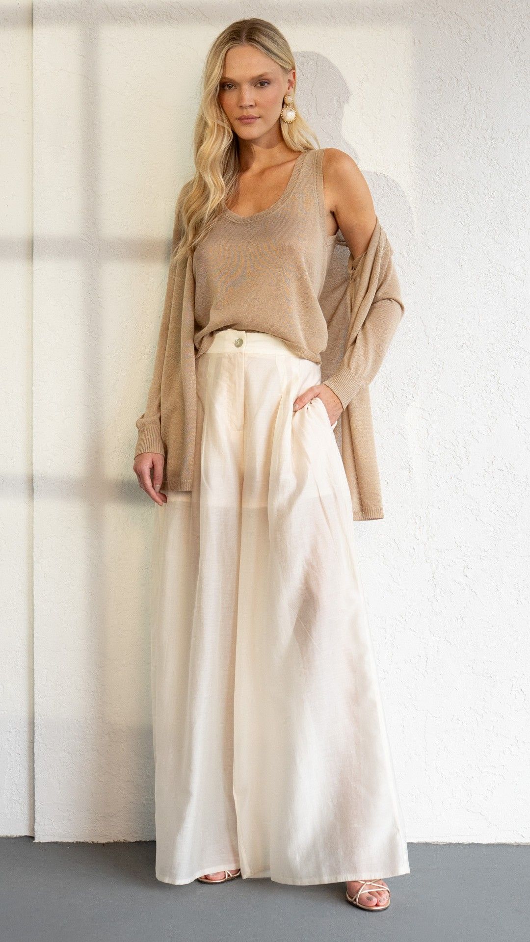 CALÇA CREPE MODAL FORRO PALAZZO