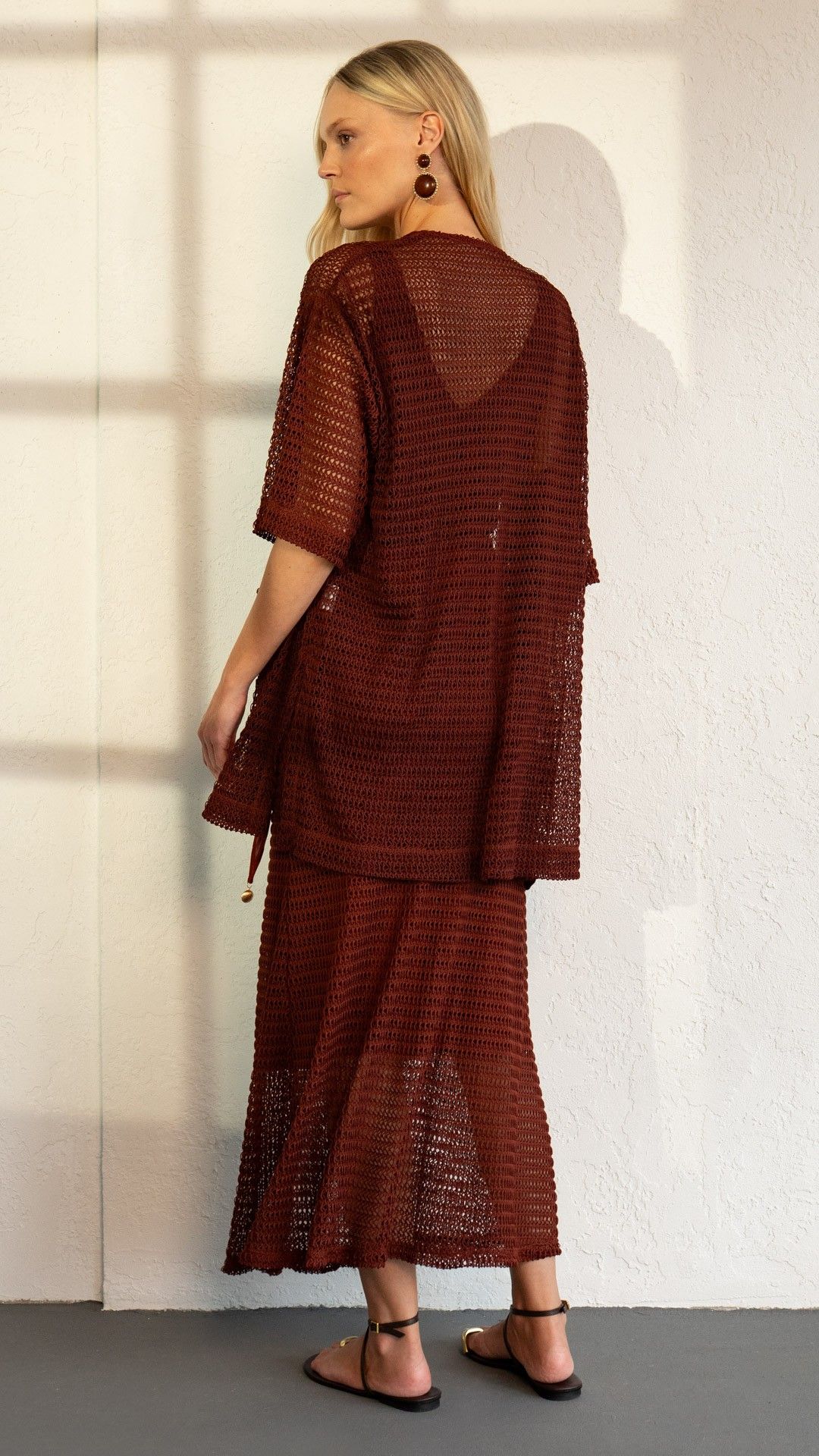 SAIA RENDA RUST TELA ALINE MIDI