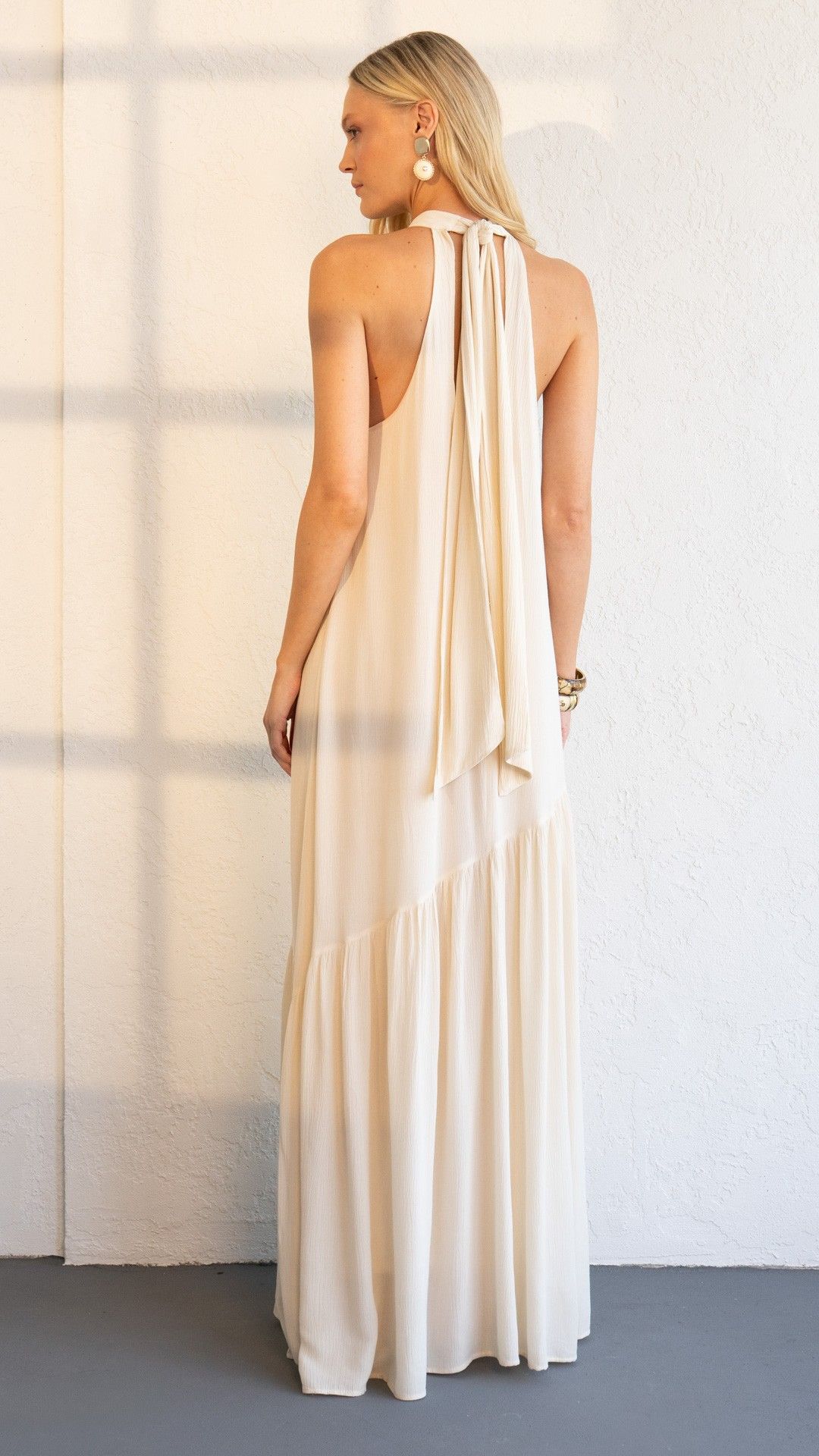 VESTIDO VISCOSE VIRGÍNIA TEXTURIZADO FRENTE ÚNICA