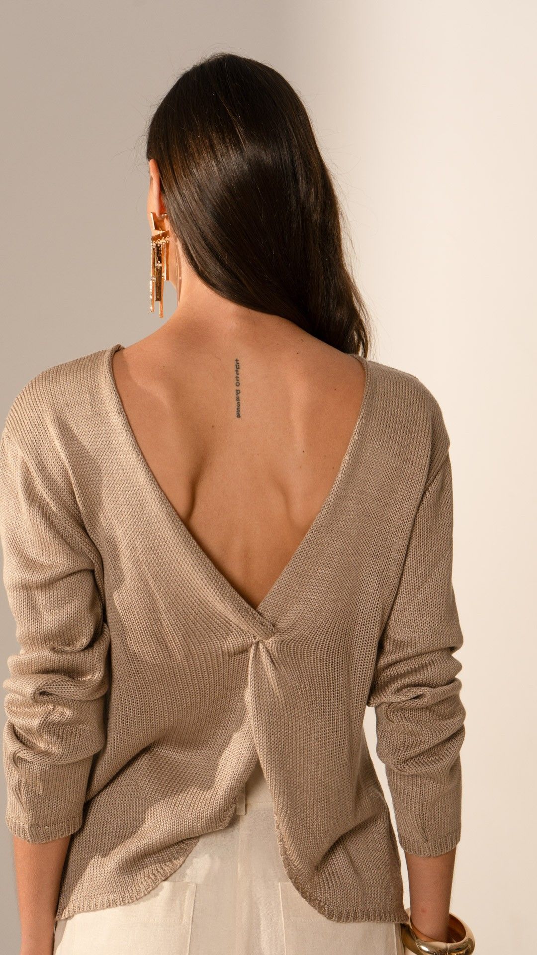 BLUSA TRICOT FANG TRANSPASSADA MANGA L.