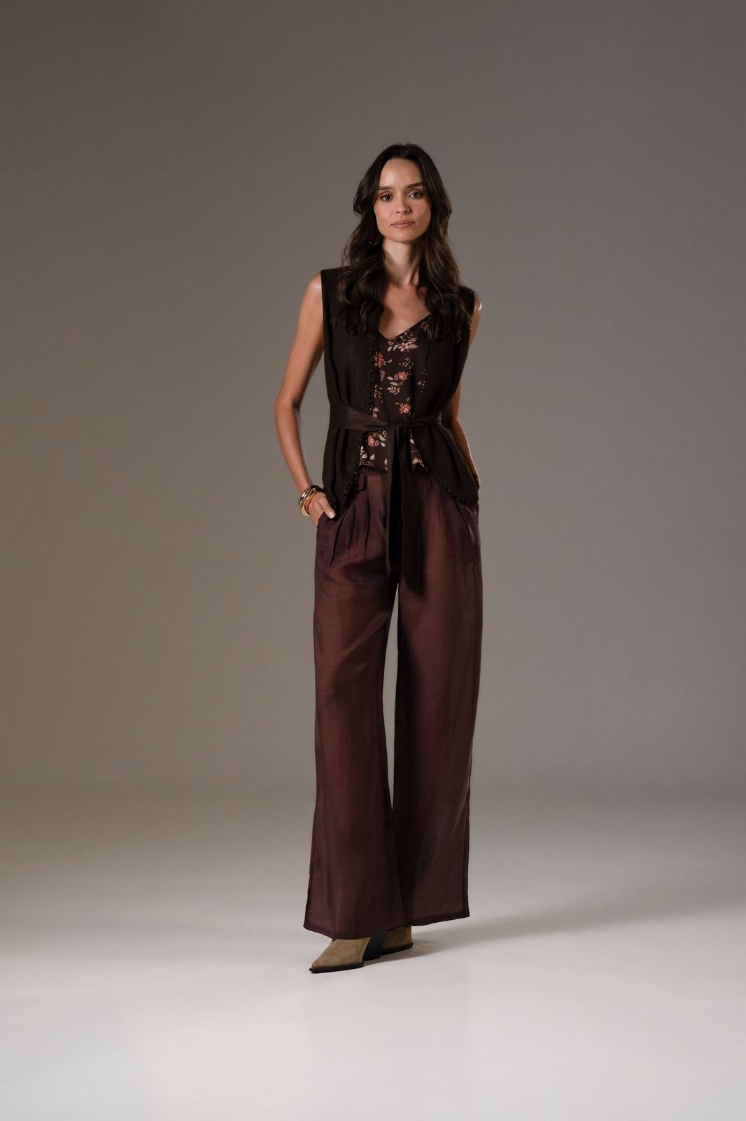 CALÇA CREPE MODAL FORRO PALAZZO