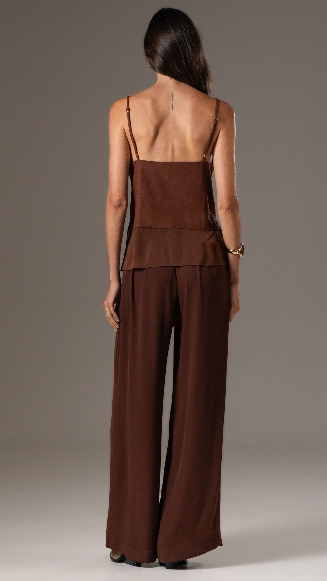 CALÇA CREPE PRIME PALA PREGA WIDE LEG