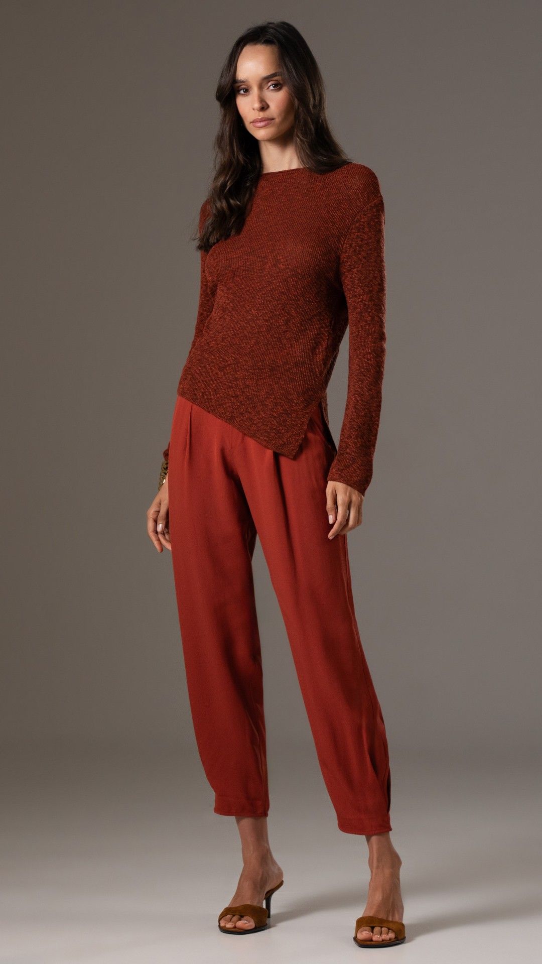 CALÇA CREPE BEETHOVEN PREGA CENOURA