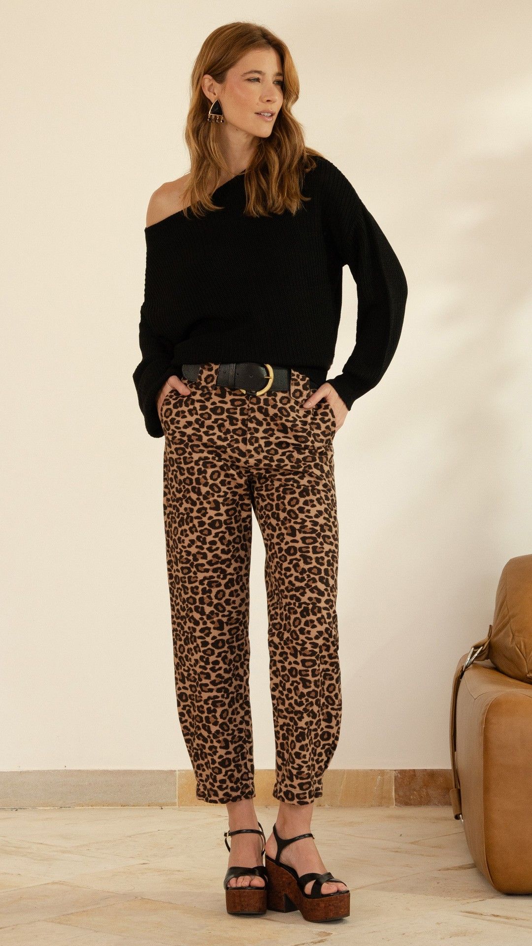 CALÇA SARJA ONÇA JOGGER