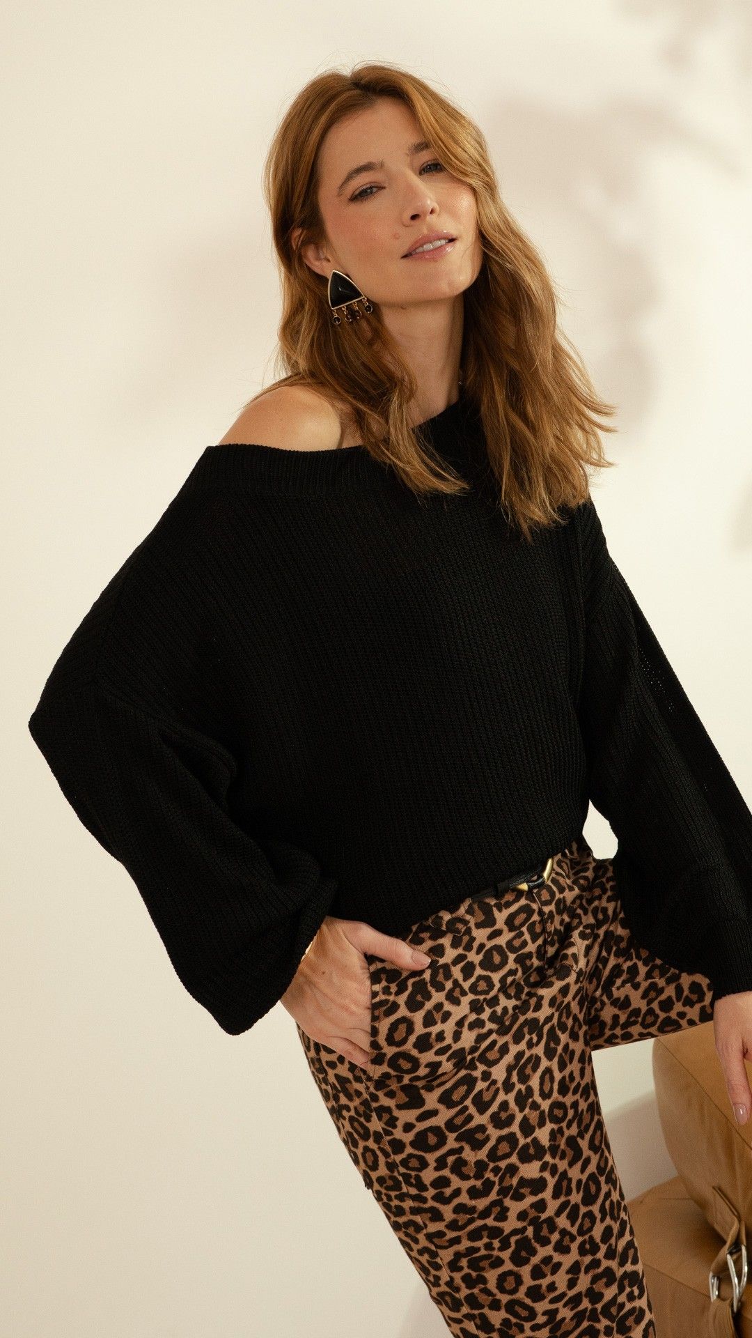 BLUSA TRICOT FANG JULIANA MANGA L.