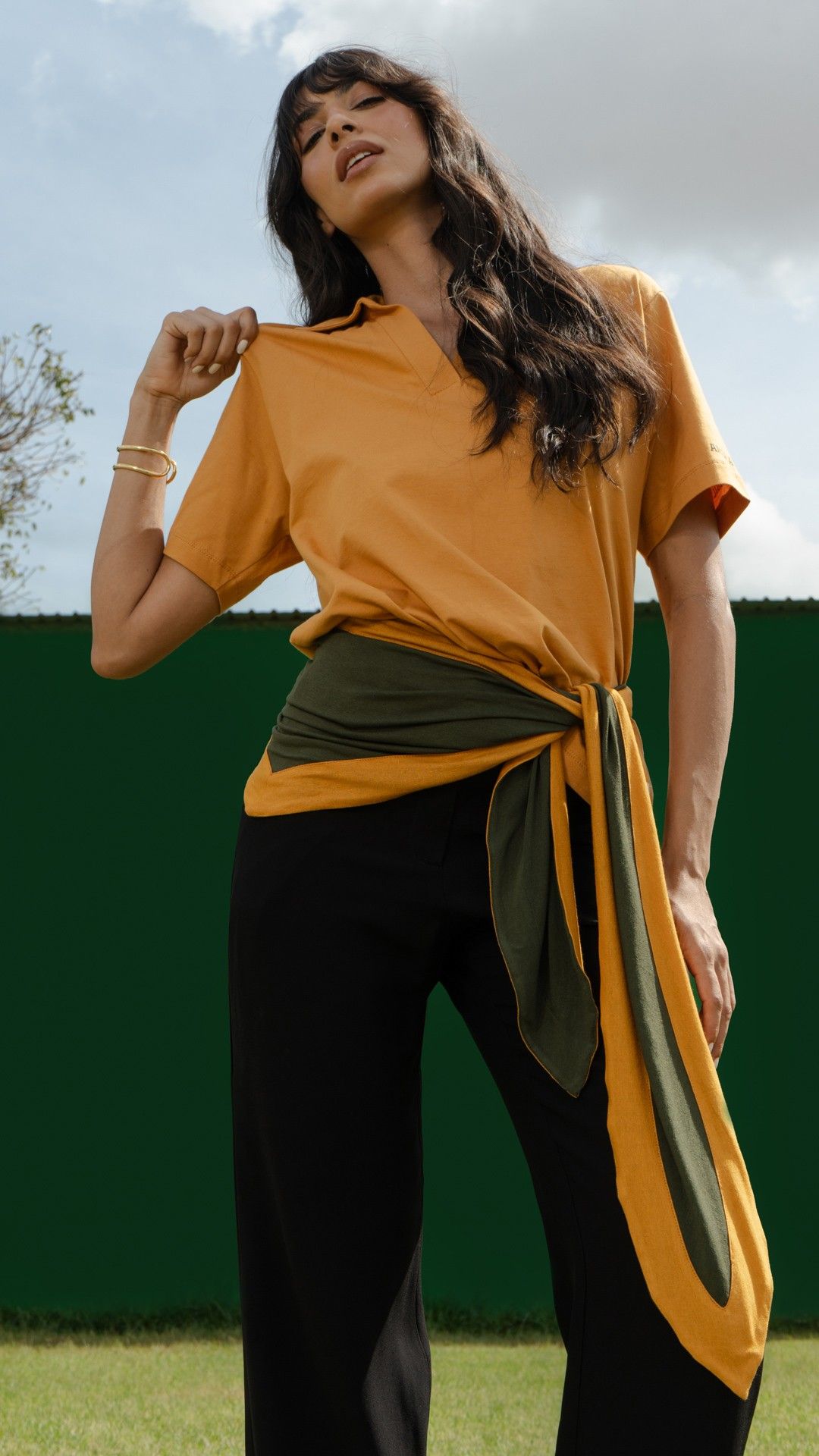 LENÇO BICOLOR
