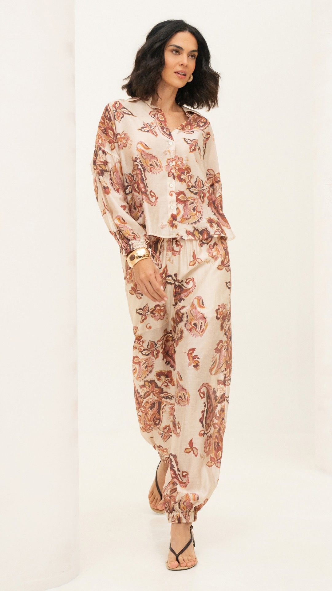 CAMISA VISCOSE PAISLEY ÁGATA CORDÃO