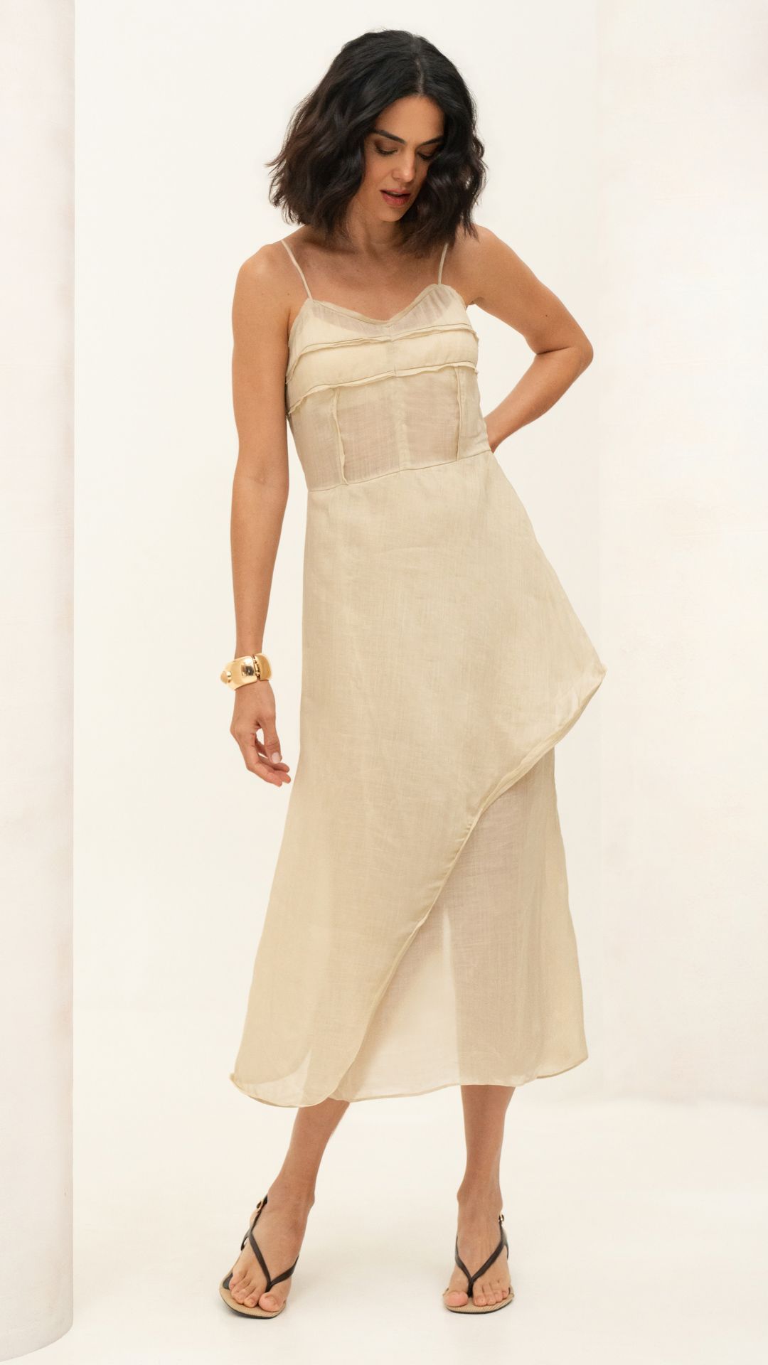 OK VESTIDO RAMI HUNAN C/ TOP MIDI ALÇA