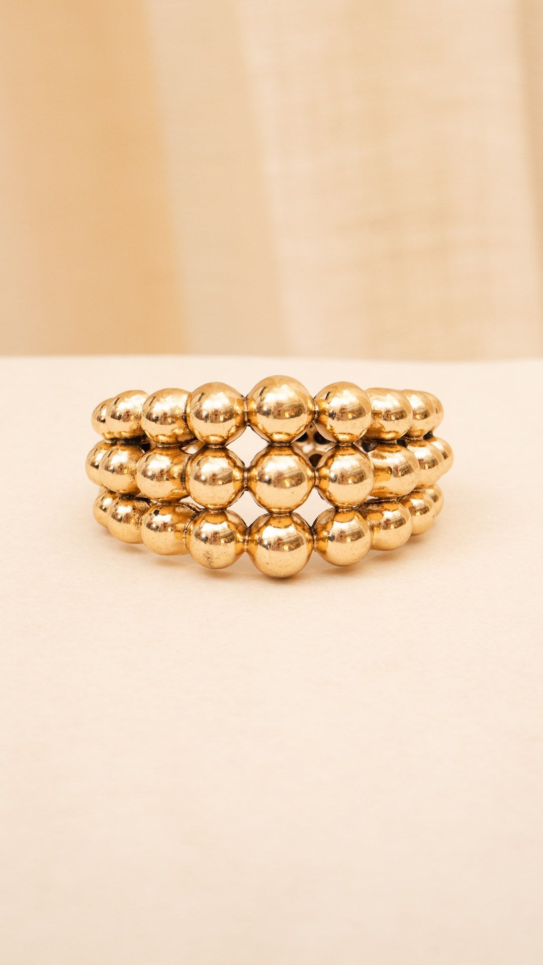 PULSEIRA BRACELETE METAL ESFERAS