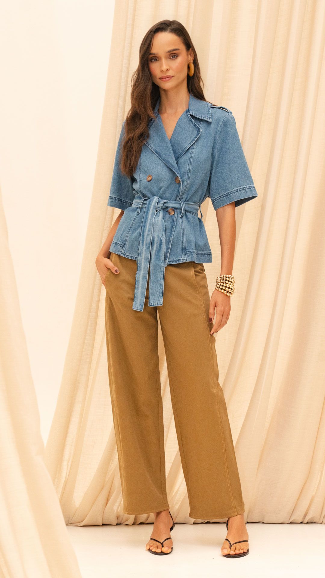 TRENCH COAT JEANS URBAN MANGA C.