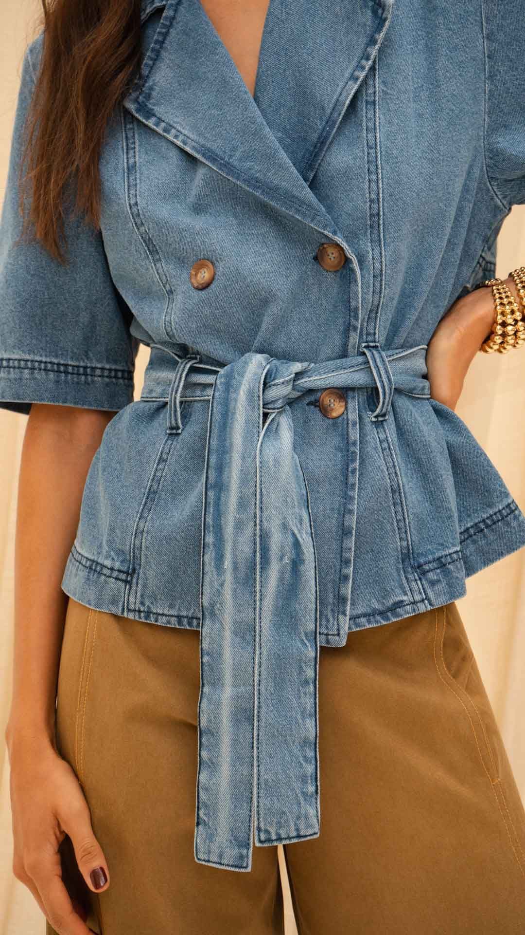 TRENCH COAT JEANS URBAN MANGA C.