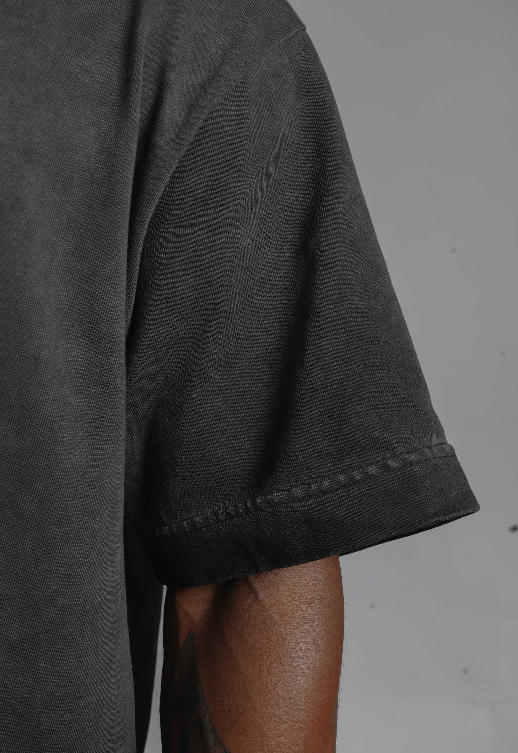 THE HUNT BOXY TEE TITANIUM