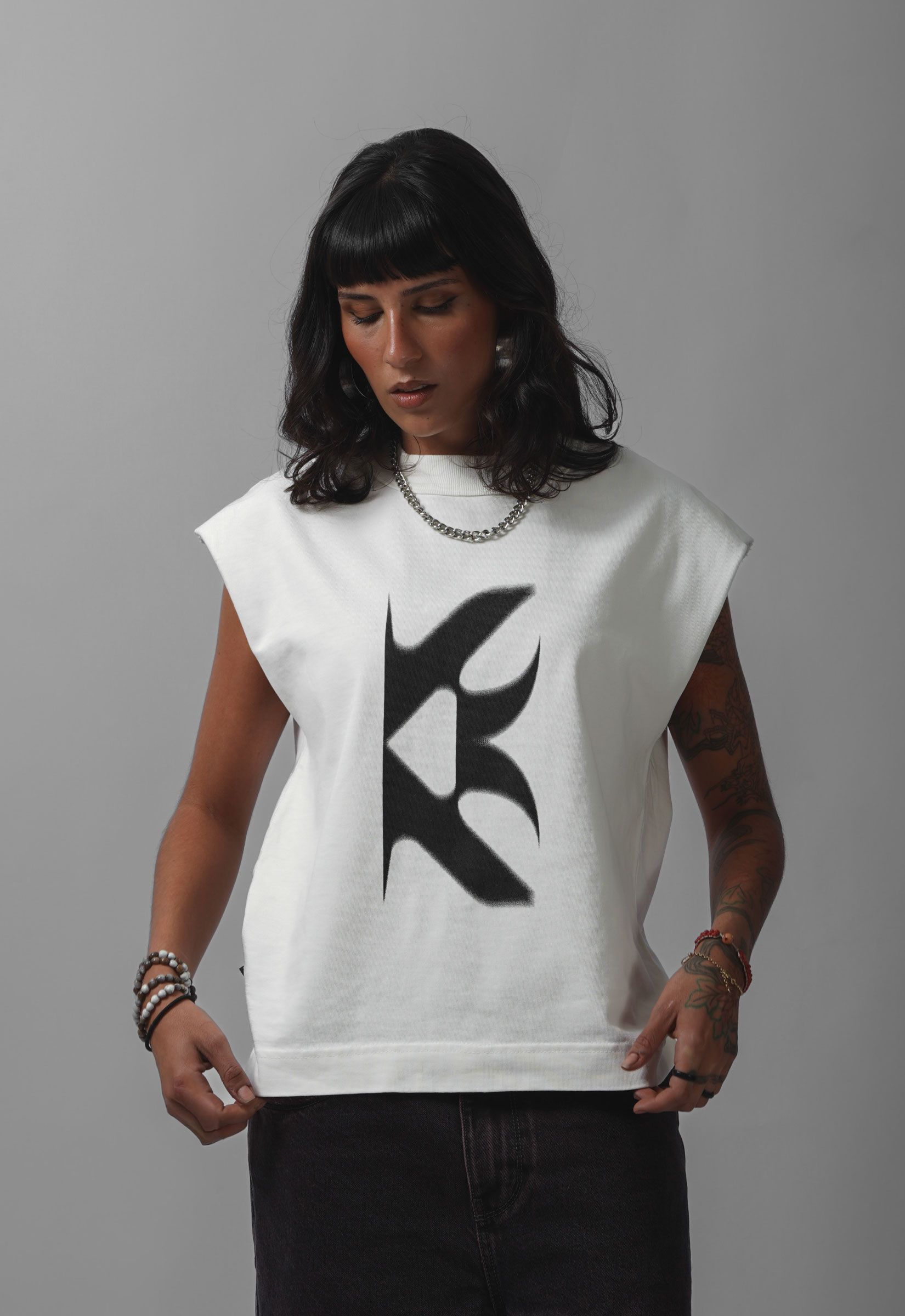 BOXY TANK B2B OFF-WHITE